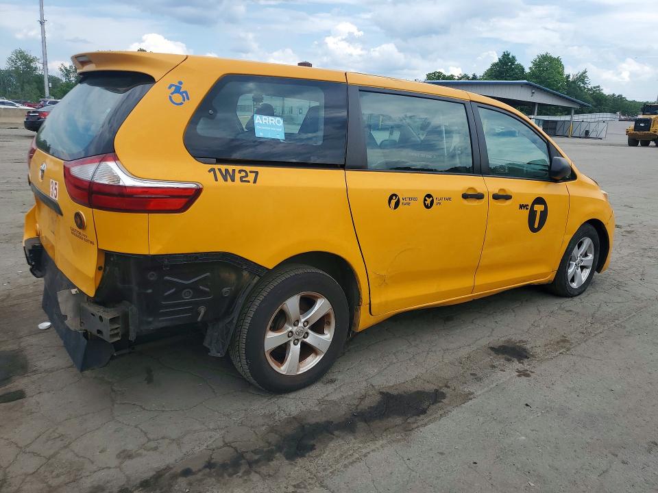 2017 Toyota Sienna მანქანა იყიდება აუქციონზე, vin: 5TDZZ3DC2HS858730, აუქციონის ნომერი: 57135706