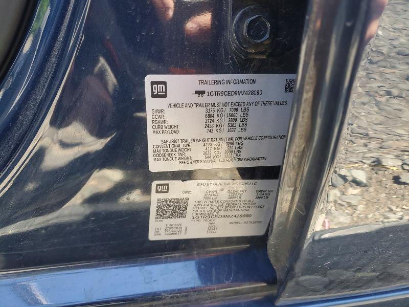 Продажа на аукционе авто 2021 Gmc Sierra, vin: 1GTR9CED9MZ428080, номер лота: 56595976