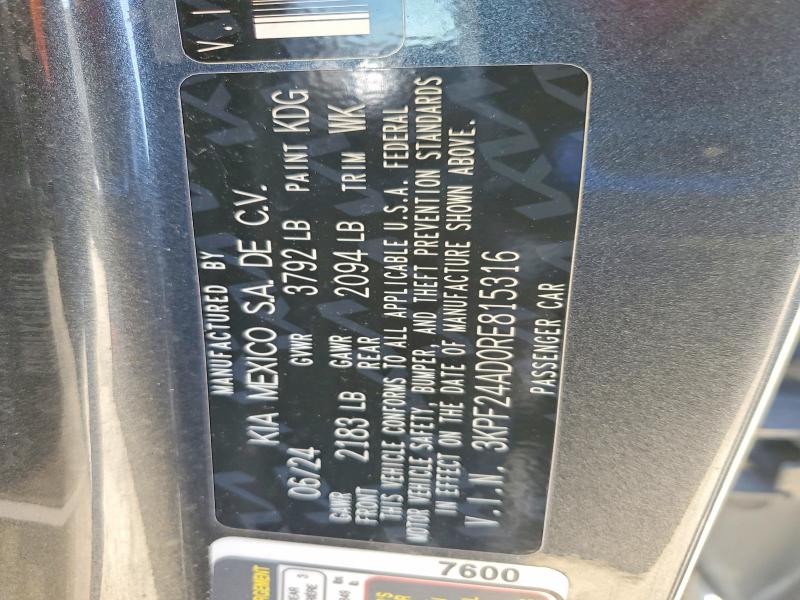 Продажа на аукционе авто 2024 Kia Forte, vin: 3KPF24AD0RE815316, номер лота: 57865706