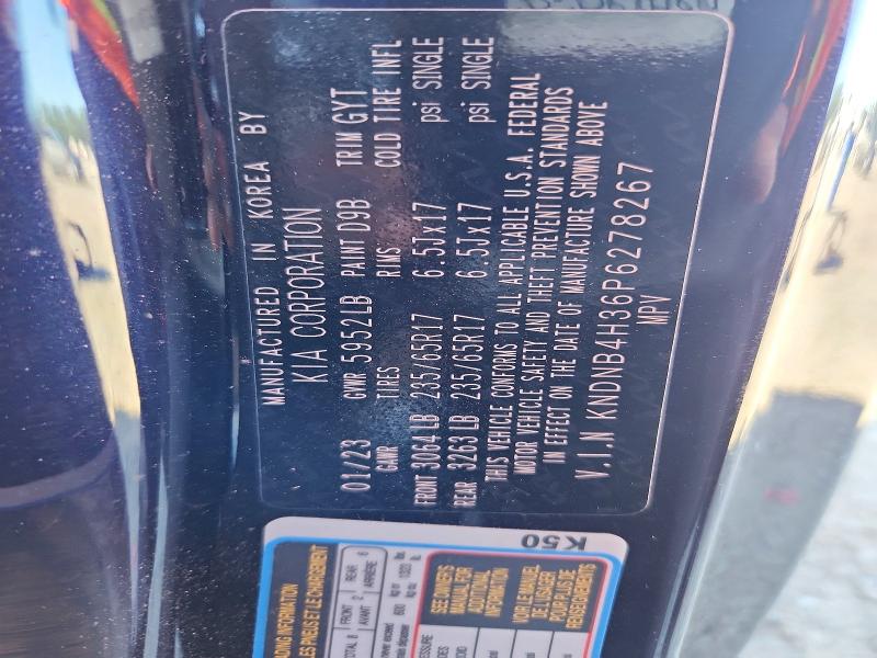 Aukcja sprzedaży 2023 Kia Carnival, vin: KNDNB4H36P6278267, numer aukcji: 55678566