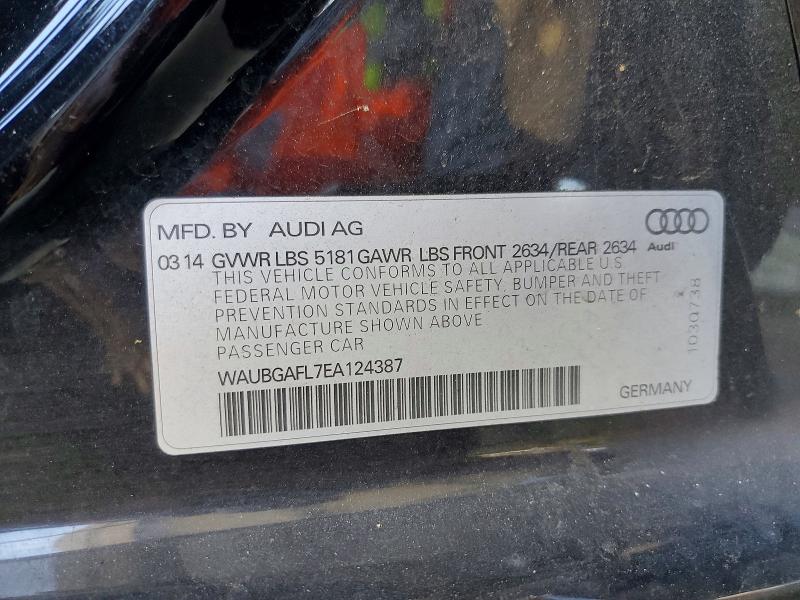 Продаж на аукціоні авто 2014 Audi S4, vin: WAUBGAFL7EA124387, номер лоту: 57540796