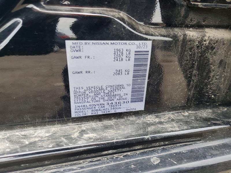 56503786 :رقم المزاد ، 1N4BL4DVXRN343630 vin ، 2024 Nissan Altima مزاد بيع