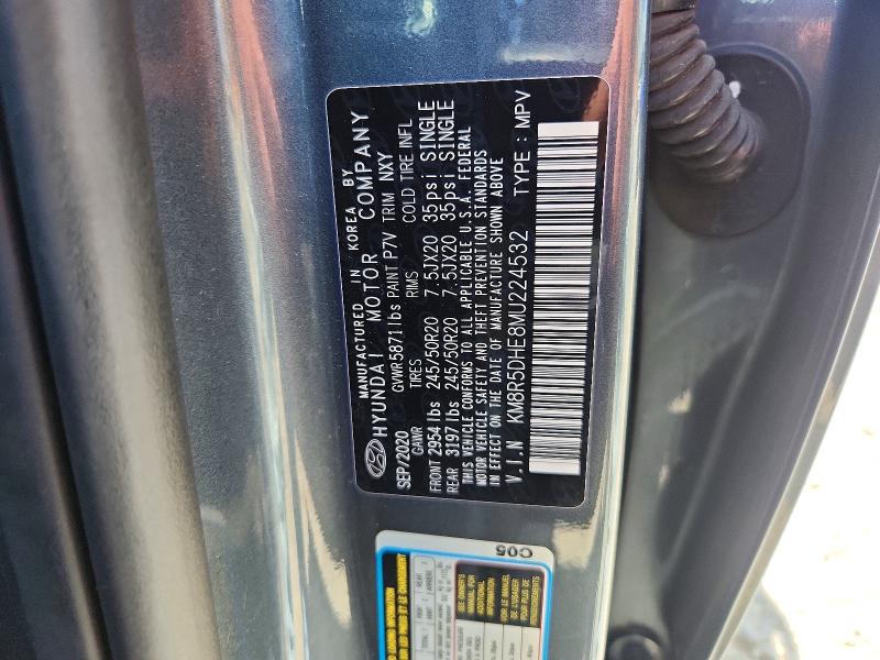 Продажа на аукционе авто 2021 Hyundai Palisade, vin: KM8R5DHE8MU224532, номер лота: 57212156