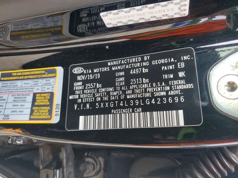 2020 Kia Optima მანქანა იყიდება აუქციონზე, vin: 5XXGT4L39LG423696, აუქციონის ნომერი: 58538076