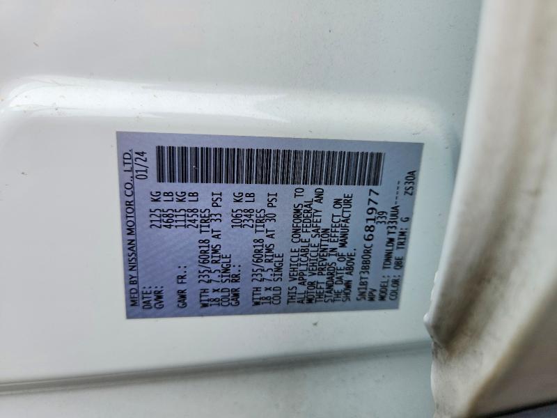 2024 Nissan Rogue მანქანა იყიდება აუქციონზე, vin: 5N1BT3BB0RC681977, აუქციონის ნომერი: 57702296