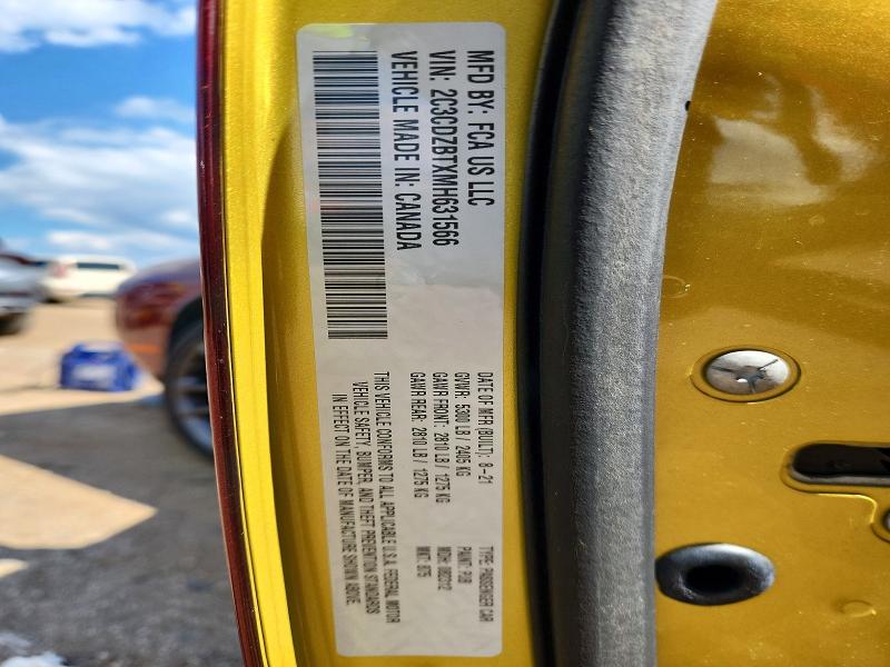 Aukcja sprzedaży 2021 Dodge Challenger, vin: 2C3CDZBTXMH631566, numer aukcji: 58420716