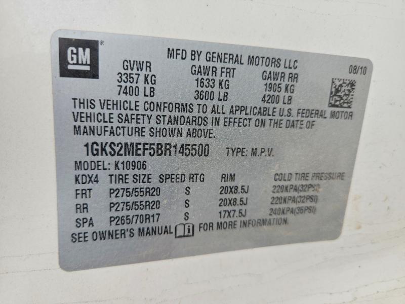 Продажа на аукционе авто 2011 Gmc Yukon Xl, vin: 1GKS2MEF5BR145500, номер лота: 57770026