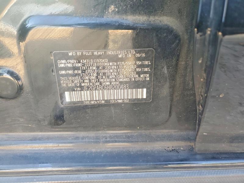 58392966 :رقم المزاد ، JF2GPABC6H8200483 vin ، 2017 Subaru Crosstrek مزاد بيع