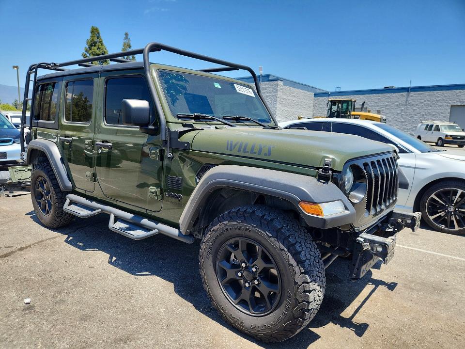 55201316 :رقم المزاد ، 1C4HJXDM5MW541540 vin ، 2021 Jeep Wrangler Unlimited مزاد بيع