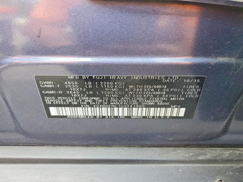 Aukcja sprzedaży 2016 Subaru Outback, vin: 4S4BSENC1G3241900, numer aukcji: 59178226