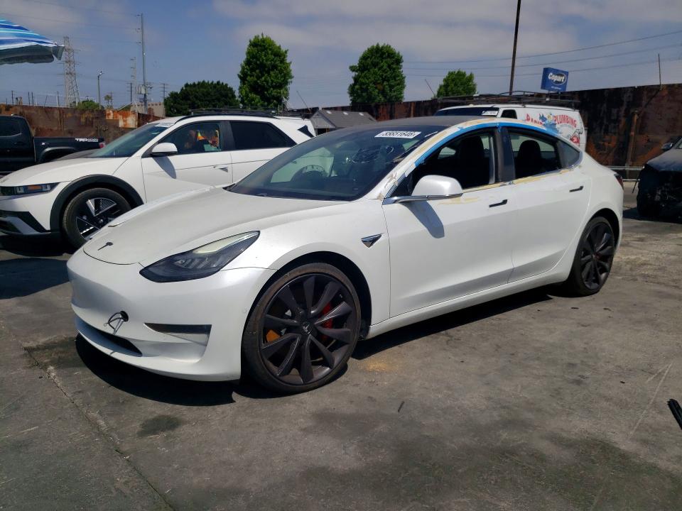 2020 Tesla Model 3 მანქანა იყიდება აუქციონზე, vin: 5YJ3E1EC2LF624413, აუქციონის ნომერი: 55651646