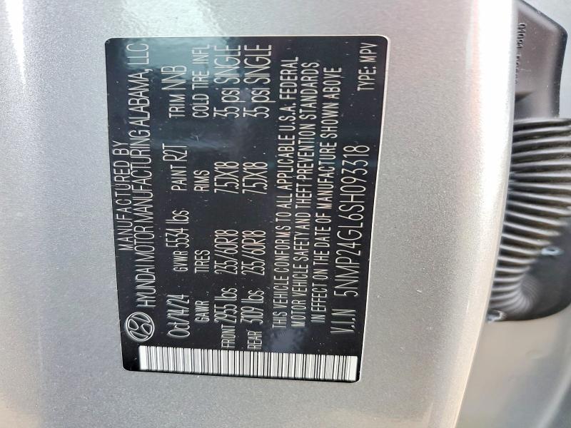 Aukcja sprzedaży 2025 Hyundai Santa Fe, vin: 5NMP24GL6SH093318, numer aukcji: 56730556