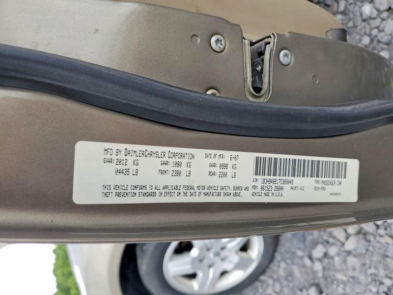 2007 Dodge Caliber მანქანა იყიდება აუქციონზე, vin: 1B3HB48B17D389049, აუქციონის ნომერი: 57921496