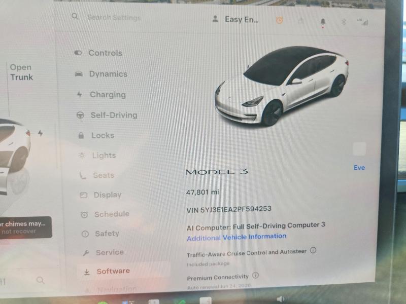 2023 Tesla Model 3 მანქანა იყიდება აუქციონზე, vin: 5YJ3E1EA2PF594253, აუქციონის ნომერი: 56968966