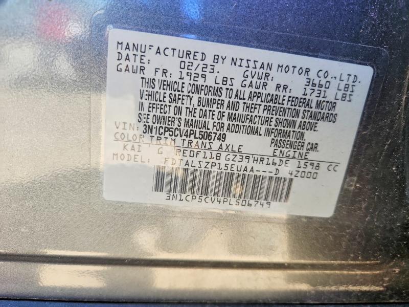 Продажа на аукционе авто 2023 Nissan Kicks, vin: 3N1CP5CV4PL506749, номер лота: 55899976
