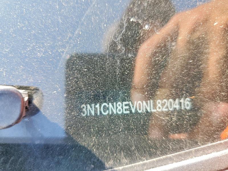 58538316 :رقم المزاد ، 3N1CN8EV0NL820416 vin ، 2022 Nissan Versa مزاد بيع