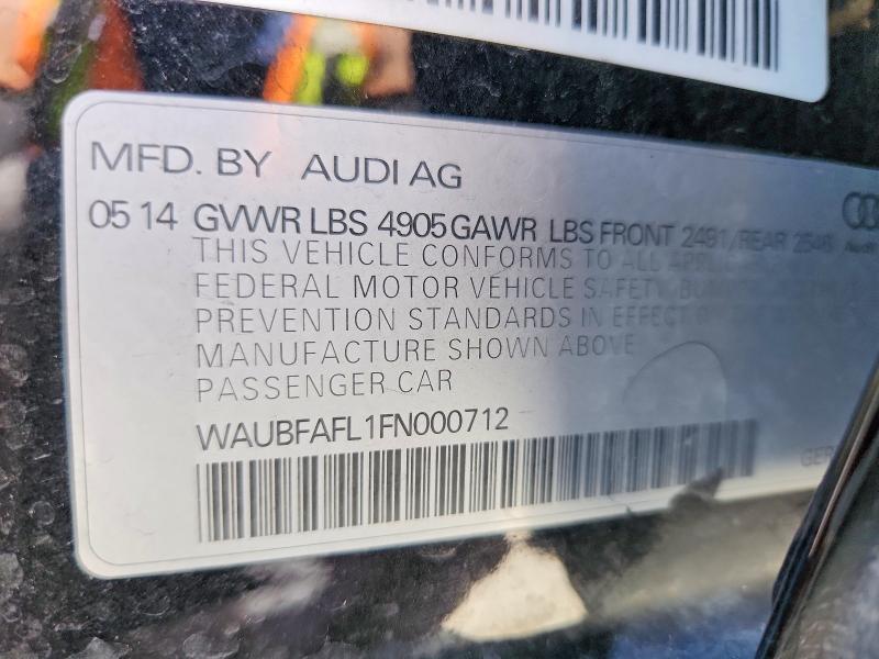 Aukcja sprzedaży 2015 Audi A4, vin: WAUBFAFL1FN000712, numer aukcji: 56975606