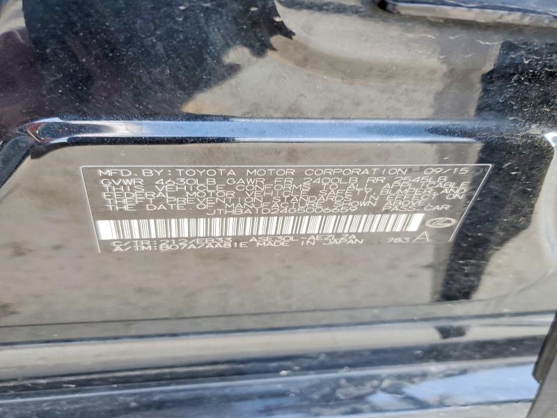 57504926 :رقم المزاد ، JTHBA1D24G5006659 vin ، 2016 Lexus Is مزاد بيع