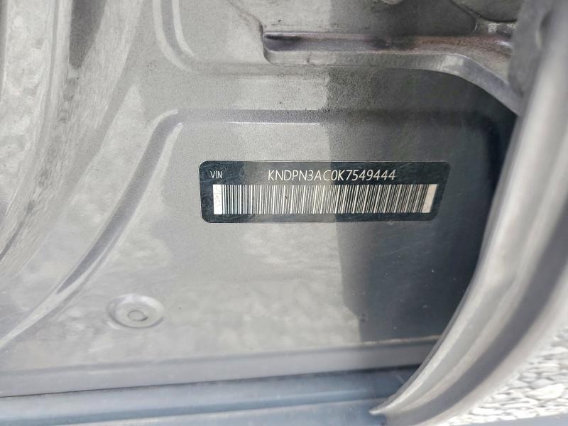 2019 Kia Sportage მანქანა იყიდება აუქციონზე, vin: KNDPN3AC0K7549444, აუქციონის ნომერი: 76296555