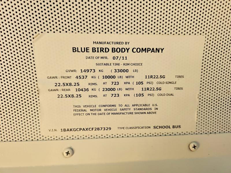 Продаж на аукціоні авто 2012 Bluebird Vision, vin: 1BAKGCPAXCF287329, номер лоту: 79721475