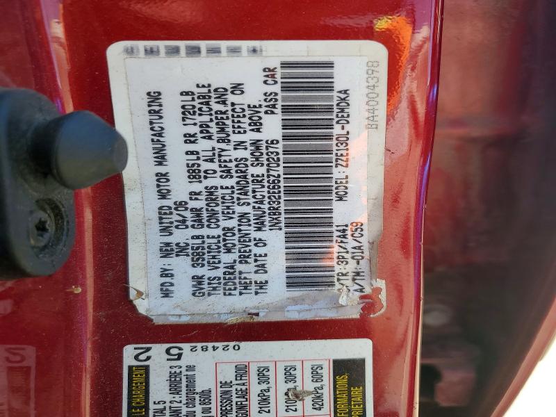 Aukcja sprzedaży 2006 Toyota Corolla, vin: 1NXBR32E66Z702376, numer aukcji: 56892566