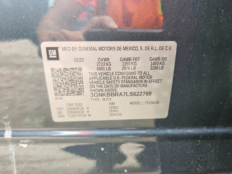 Продажа на аукционе авто 2020 Chevrolet Blazer, vin: 3GNKBBRA7LS622769, номер лота: 56269336