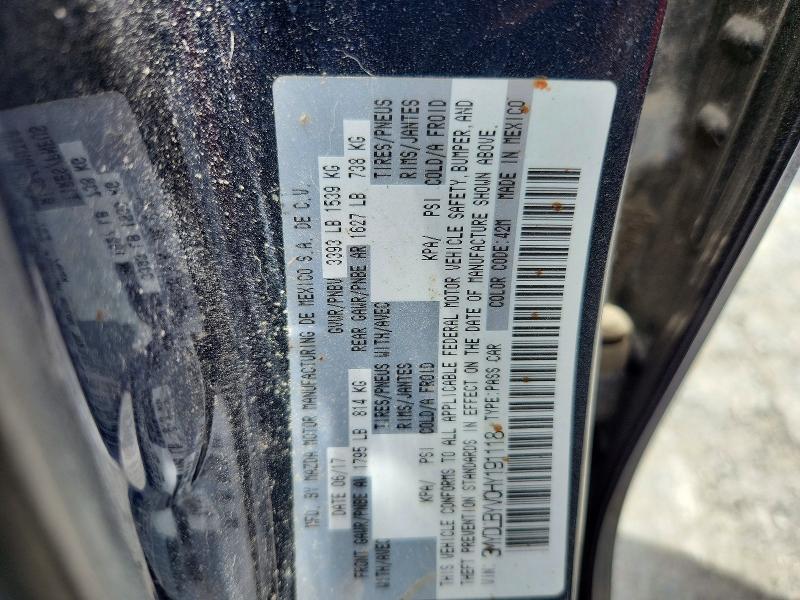 Aukcja sprzedaży 2017 Toyota Yaris Ia, vin: 3MYDLBYV0HY191118, numer aukcji: 54480646