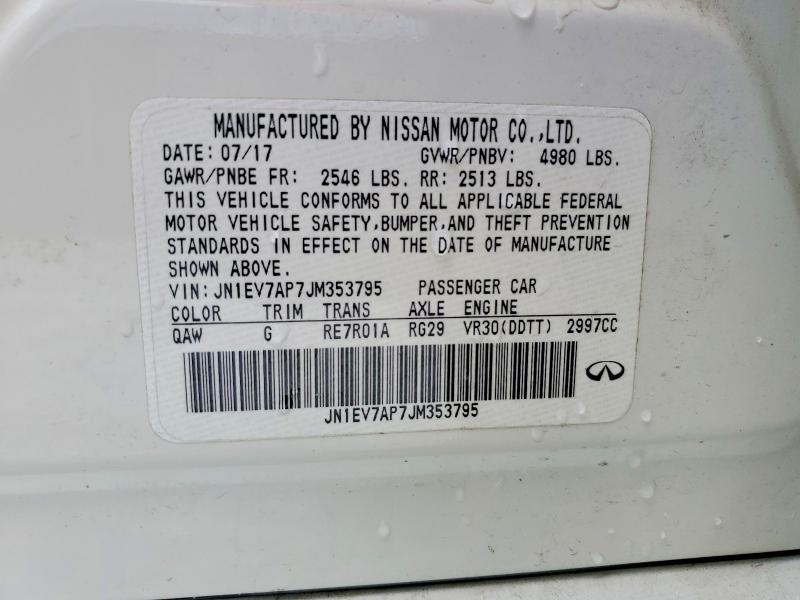 Продажа на аукционе авто 2018 Infiniti Q50, vin: JN1EV7AP7JM353795, номер лота: 55546466