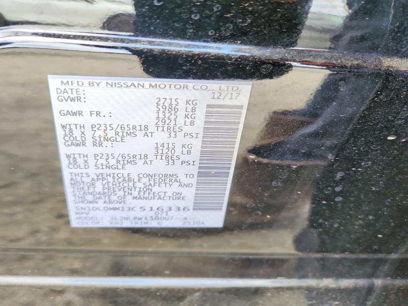 Aukcja sprzedaży 2018 Infiniti Qx60, vin: 5N1DL0MM1JC516336, numer aukcji: 55552806