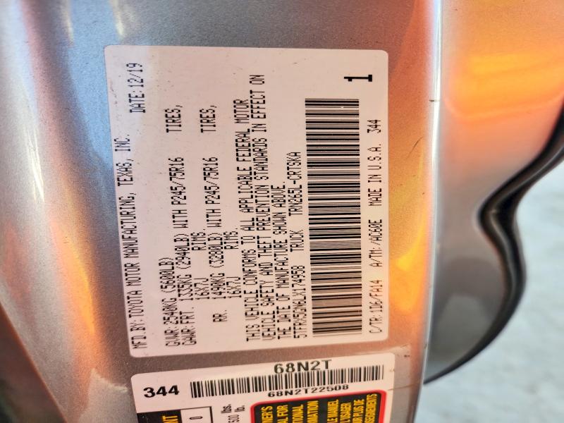 2020 Toyota Tacoma მანქანა იყიდება აუქციონზე, vin: 5TFRX5GN6LX174958, აუქციონის ნომერი: 85454485
