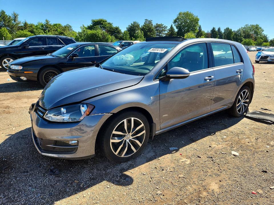 2017 Volkswagen Golf მანქანა იყიდება აუქციონზე, vin: 3VW217AU0HM035983, აუქციონის ნომერი: 56834756