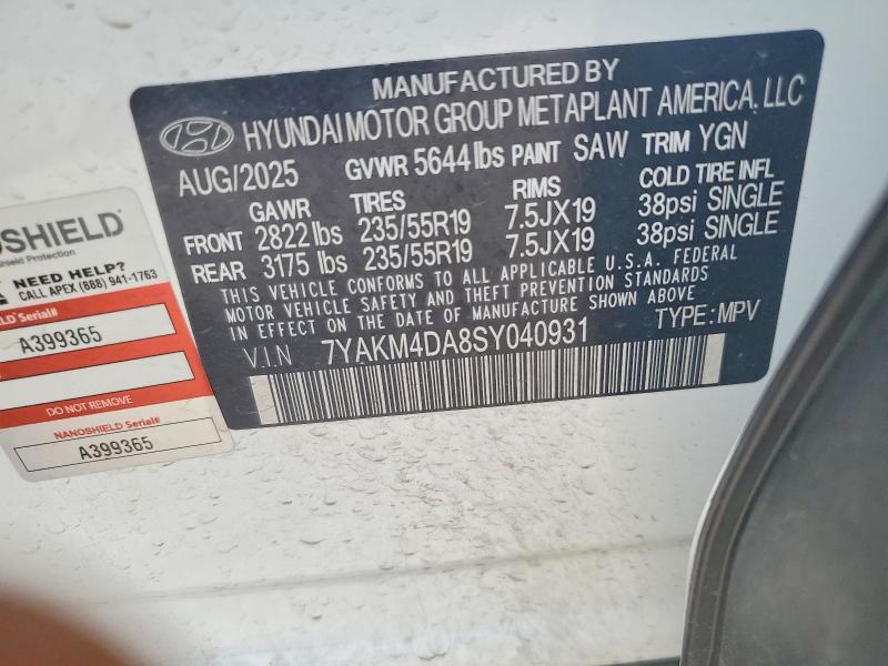 Aukcja sprzedaży 2025 Hyundai Ioniq 5, vin: 7YAKM4DA8SY040931, numer aukcji: 58199846