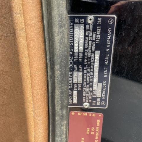 1988 Mercedes-benz 560 მანქანა იყიდება აუქციონზე, vin: WDBBA48D5JA084797, აუქციონის ნომერი: 57908336