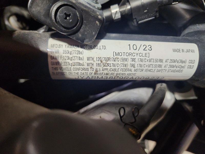 Продажа на аукционе авто 2024 Yamaha Yzfr7, vin: JYARM38E9RA009232, номер лота: 58241166