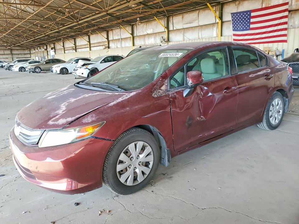 Продаж на аукціоні авто 2012 Honda Civic, vin: 2HGFB2F52CH579416, номер лоту: 56824536