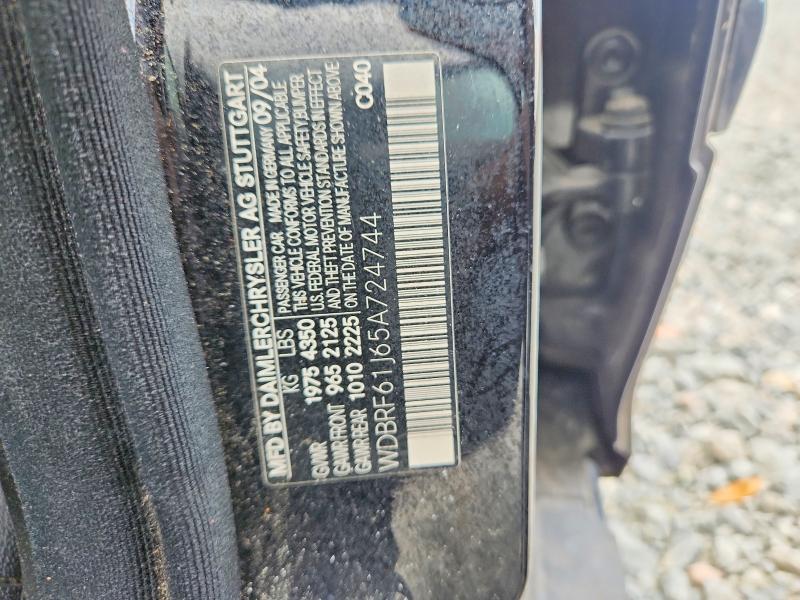 Продажа на аукционе авто 2005 Mercedes-benz C, vin: WDBRF61J65A724744, номер лота: 58284856