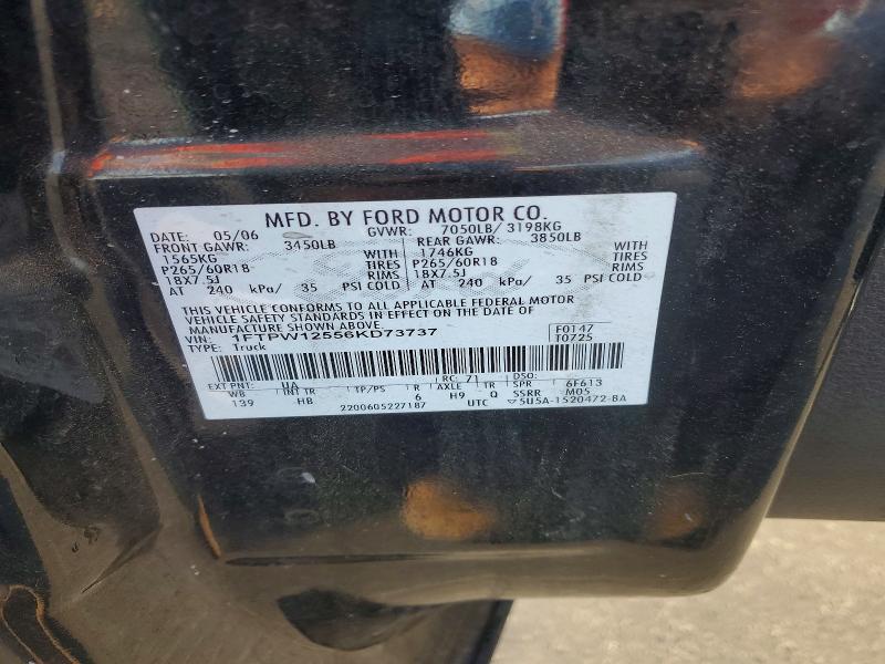 Aukcja sprzedaży 2006 Ford F150, vin: 1FTPW12556KD73737, numer aukcji: 55947396