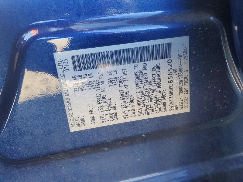 Продаж на аукціоні авто 2023 Nissan Rogue, vin: 5N1BT3AB0PC856520, номер лоту: 55993296