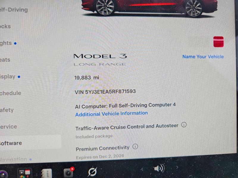 Aukcja sprzedaży 2024 Tesla Model 3, vin: 5YJ3E1EA5RF871593, numer aukcji: 58932796