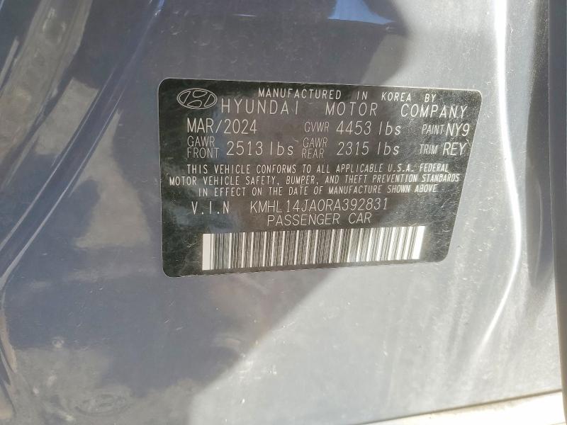 Продаж на аукціоні авто 2024 Hyundai Sonata, vin: KMHL14JA0RA392831, номер лоту: 57441746