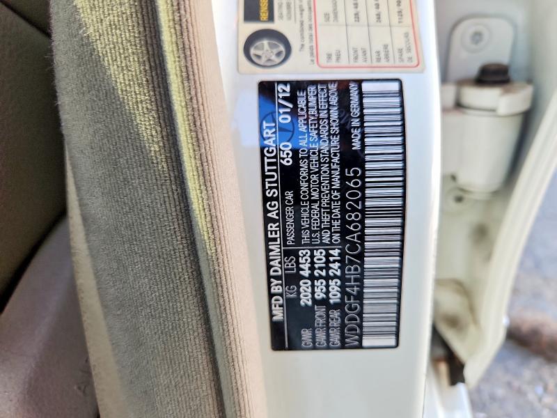 55994586 :رقم المزاد ، WDDGF4HB7CA682065 vin ، 2012 Mercedes-benz C مزاد بيع