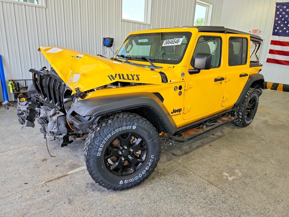 Продаж на аукціоні авто 2021 Jeep Wrangler Unlimited, vin: 1C4HJXDG2MW518260, номер лоту: 58646546