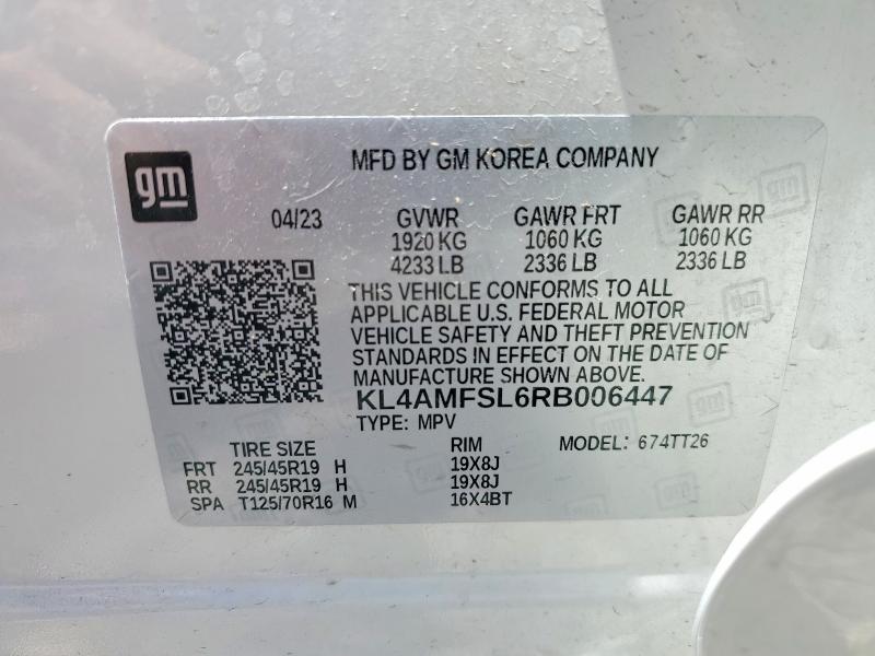 58570336 :رقم المزاد ، KL4AMFSL6RB006447 vin ، 2024 Buick Encore Gx مزاد بيع