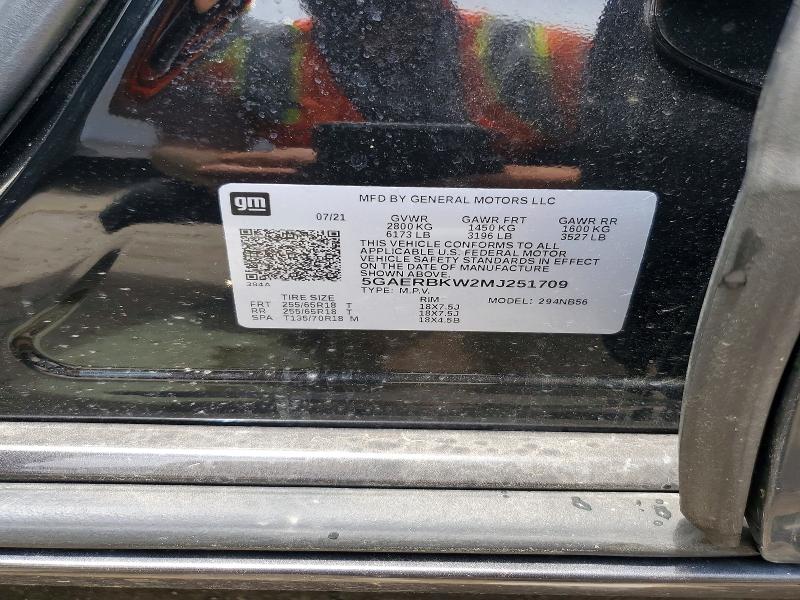 Продаж на аукціоні авто 2021 Buick Enclave, vin: 5GAERBKW2MJ251709, номер лоту: 56718016