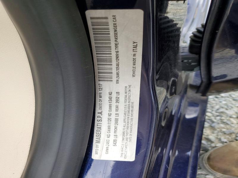 Продаж на аукціоні авто 2018 Maserati Ghibli, vin: ZAM57XSA8J1290916, номер лоту: 58297046