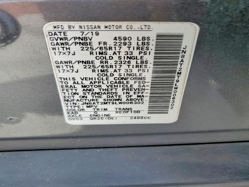 Aukcja sprzedaży 2020 Nissan Rogue, vin: JN8AT2MT9LW006302, numer aukcji: 56163296