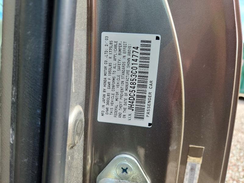 Продаж на аукціоні авто 2003 Acura Rsx, vin: JH4DC54853C014774, номер лоту: 58961236