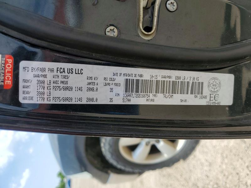 Продажа на аукционе авто 2016 Ram 1500, vin: 1C6RR7LT2GS160754, номер лота: 59273306