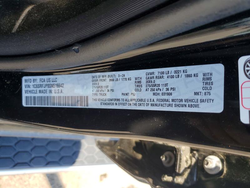 58546716 :رقم المزاد ، 1C6SRFJP8SN516942 vin ، 2025 Ram 1500 مزاد بيع