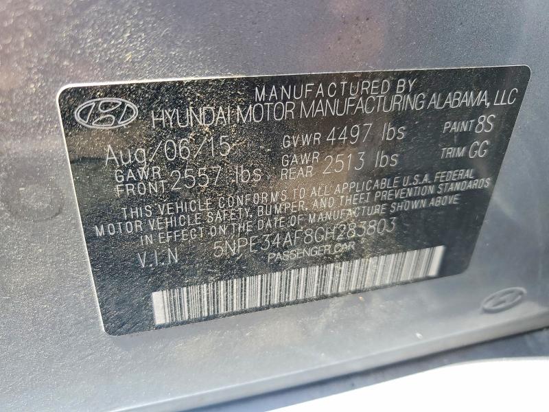 Продаж на аукціоні авто 2016 Hyundai Sonata, vin: 5NPE34AF8GH283803, номер лоту: 57171526